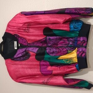 Vintage 80's Just Josephine Picasso Zip Up Jacket Size Medium